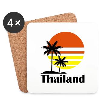 thailand_02 - Untersetzer (4er-Set) - Weiß - Vorne