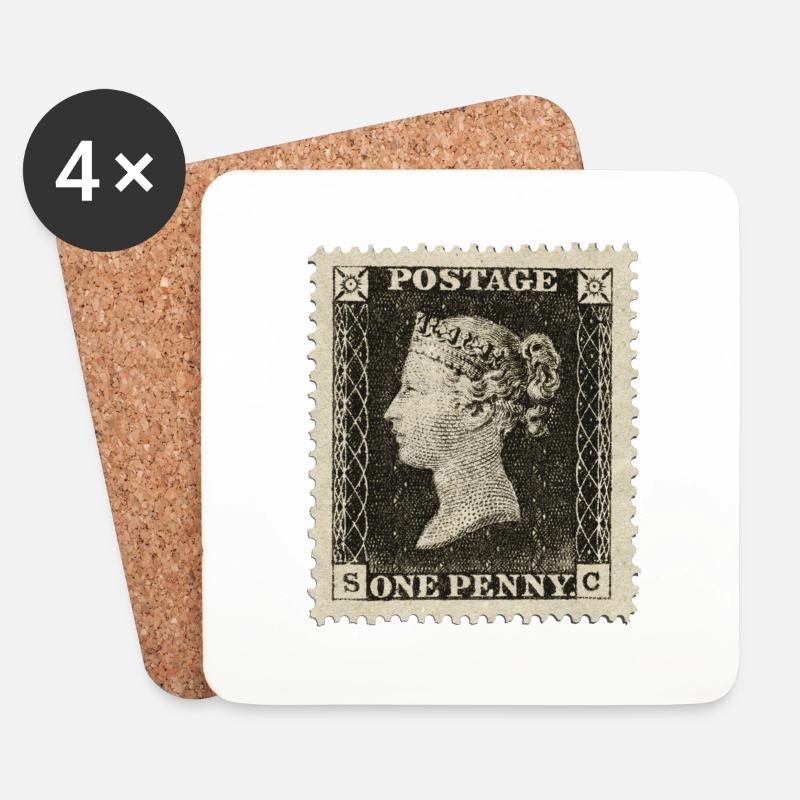 Penny Black image - Untersetzer (4er-Set) - Weiß