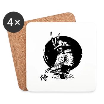 THE REAL SAMURAI - Untersetzer (4er-Set) - Weiß - Vorne