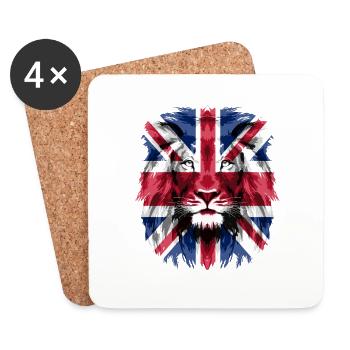 British Lion - Untersetzer (4er-Set) - Weiß - Vorne