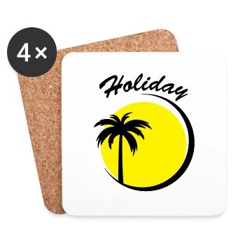 Holiday - Coasters (set of 4) - white - Front
