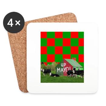 County Mayo GAA - Untersetzer (4er-Set) - Weiß - Vorne