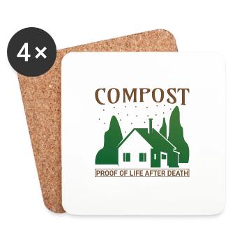Garden garden garden - Coasters (set of 4) - white - Front