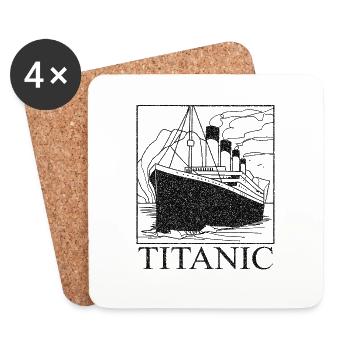 Titanic - Dessous de verre (lot de 4) - blanc - Devant