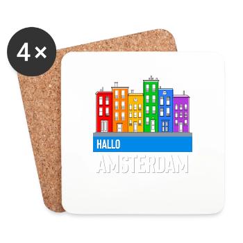 Amsterdam - Coasters (set of 4) - white - Front