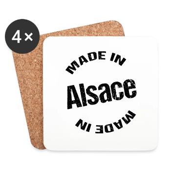 made in alsace - Untersetzer (4er-Set) - Weiß - Vorne