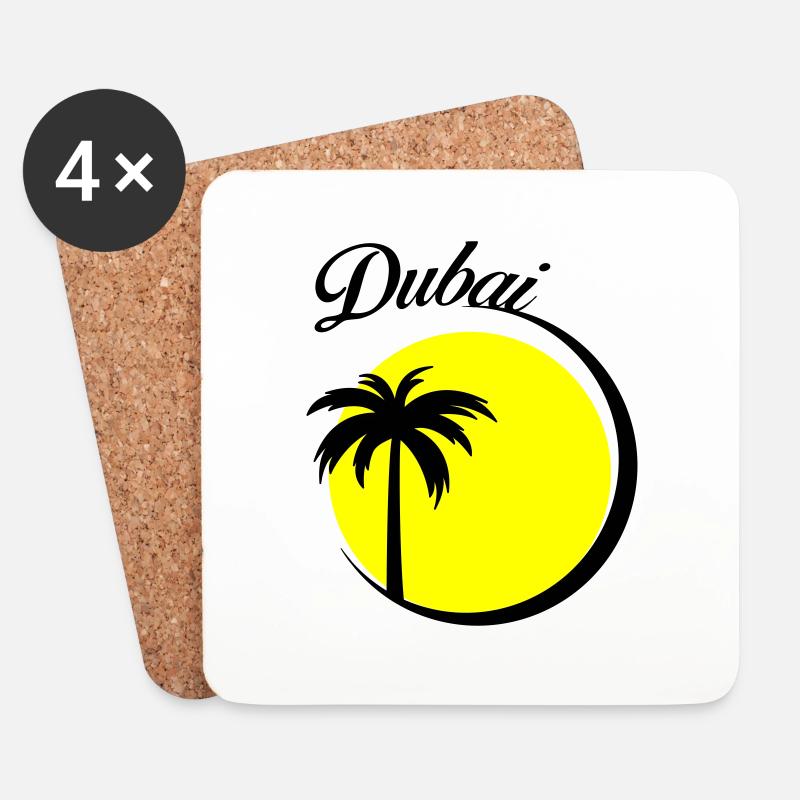 dubai - Untersetzer (4er-Set) - Weiß