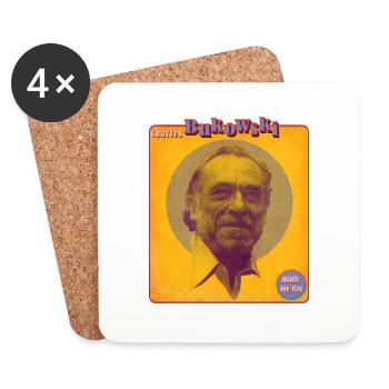 charles bukowski made my day - Untersetzer (4er-Set) - Weiß - Vorne