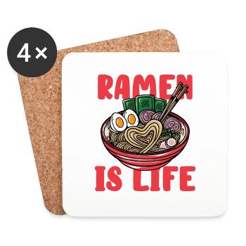 Ramen is Life - Coasters (set of 4) - white - Front