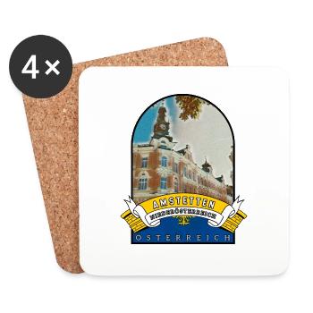 Niederösterreich Amstetten Österreich Souvenir - Untersetzer (4er-Set) - Weiß - Vorne