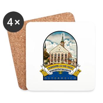 Niederösterreich Waidhofen Österreich Souvenir - Untersetzer (4er-Set) - Weiß - Vorne