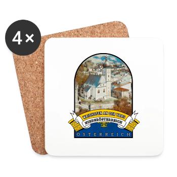 Niederösterreich Waidhofen An Der Ybbs Souvenir - Untersetzer (4er-Set) - Weiß - Vorne