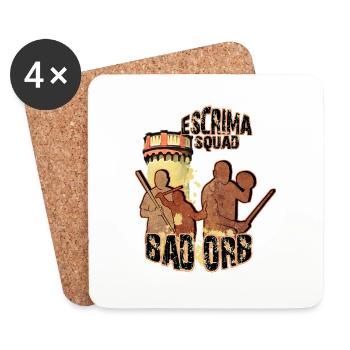 Escrima Squad Bad Orb - Untersetzer (4er-Set) - Weiß - Vorne