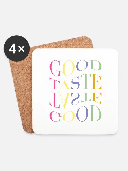 It's a Good Taste - Untersetzer (4er-Set) - Weiß