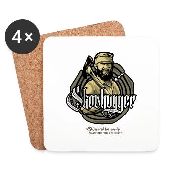 Skovhugger - Dessous de verre (lot de 4) - blanc - Devant