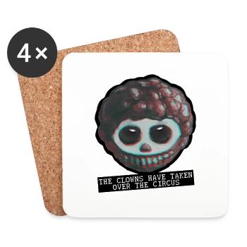 El Scorcho´s Clowntastic Horror Scumfuck Vol. I - Untersetzer (4er-Set) - Weiß - Vorne