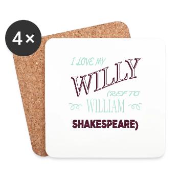 birthday present better books lover feminine - Coasters (set of 4) - white - Front
