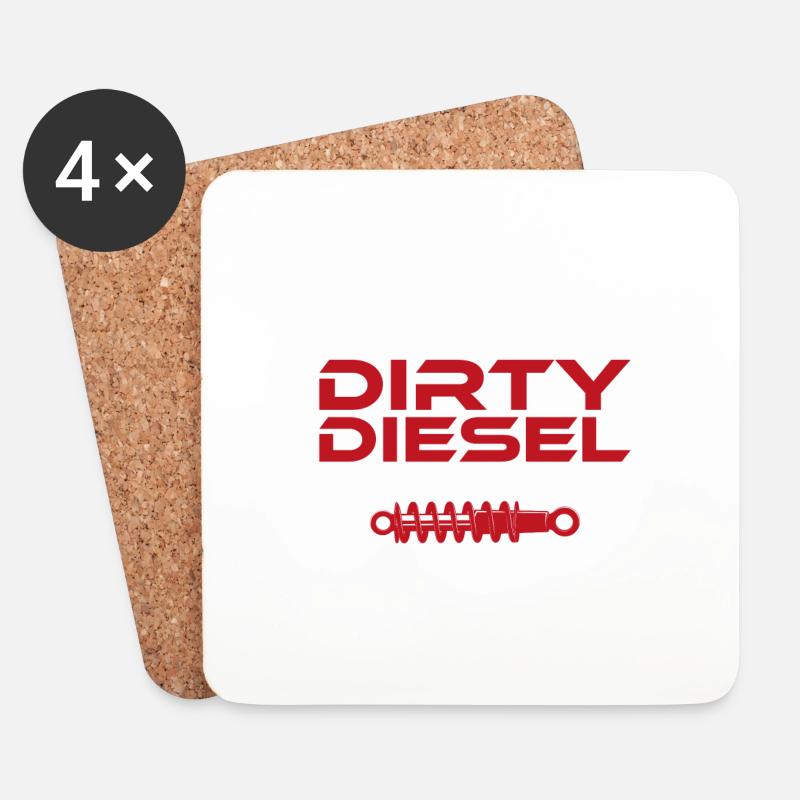 Make Dirty Diesel Great Again - Untersetzer (4er-Set) - Weiß