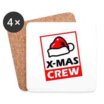 Christmas Crew XMAS Party - Coasters (set of 4) - white - Front
