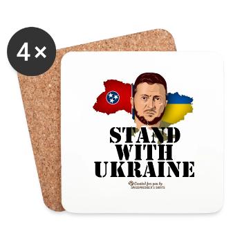 Ukraine Tennessee - Dessous de verre (lot de 4) - blanc - Devant