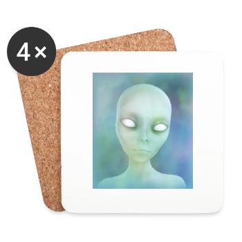 Alien - Coasters (set of 4) - white - Front