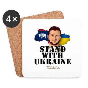 Ukraine Wyoming - Untersetzer (4er-Set) - Weiß - Vorne
