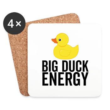 Big Duck Energie - Untersetzer (4er-Set) - Weiß - Vorne