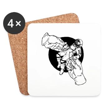 DAS Astronaut Nr 1 White - Untersetzer (4er-Set) - Weiß - Vorne