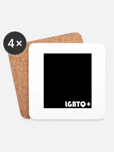 LGBTQ+ - Untersetzer (4er-Set) - Weiß