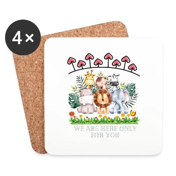 specially for you - Coasters (set of 4) - white - Front