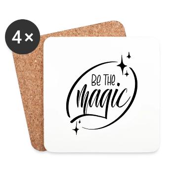 Soyez la magie - Dessous de verre (lot de 4) - blanc - Devant