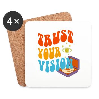 Trust Your Vision Turntable - Untersetzer (4er-Set) - Weiß - Vorne