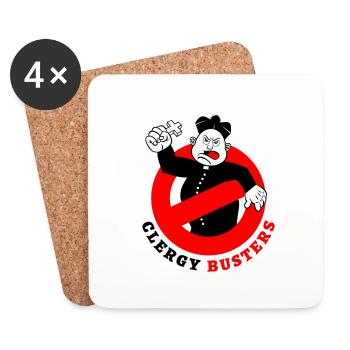 Clergy Busters - Coasters (set of 4) - white - Front