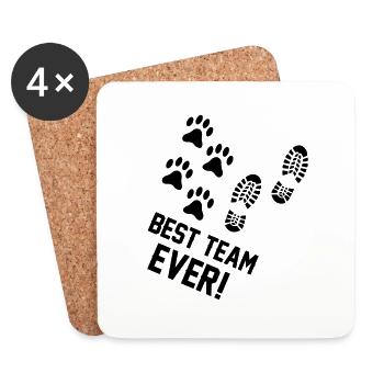 Best Team Ever - Coasters (set of 4) - white - Front