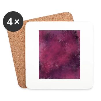 trippy lean jungle purple fog - Coasters (set of 4) - white - Front