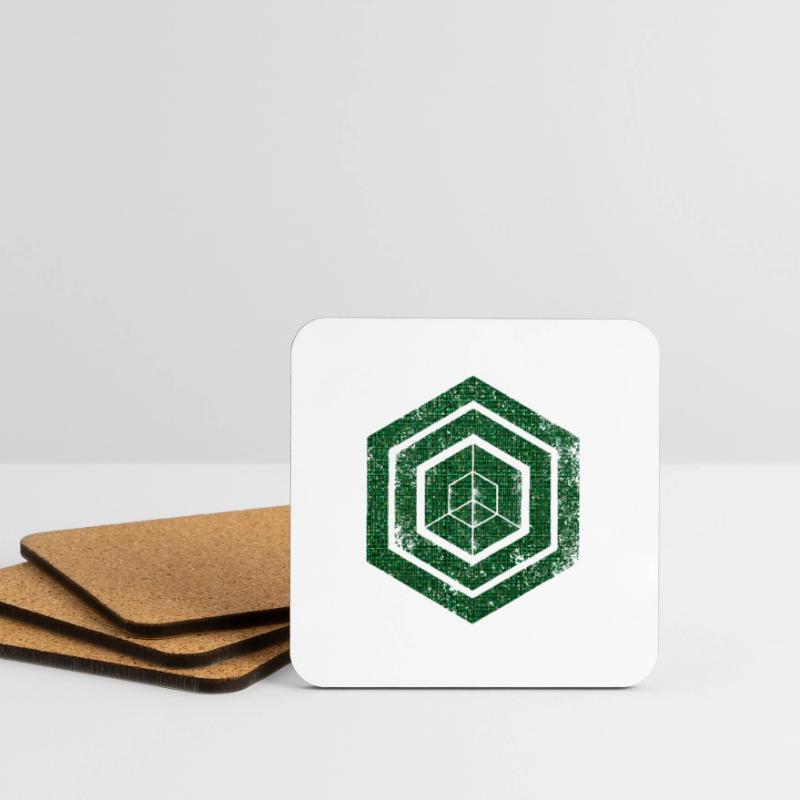 hexagon programming programmer coding geometric Coasters (set of 4)
