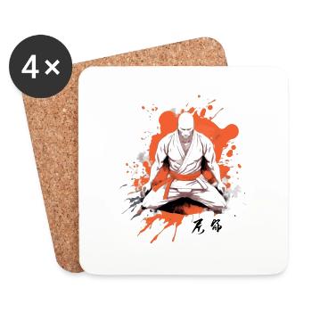 The fighter - Coasters (set of 4) - white - Front