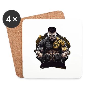 MMA - Untersetzer (4er-Set) - Weiß - Vorne