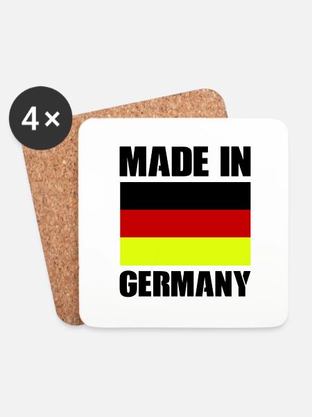 made in germany - Untersetzer (4er-Set) - Weiß