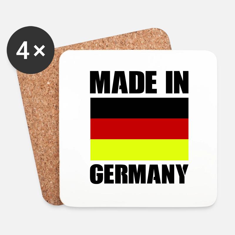 made in germany - Untersetzer (4er-Set) - Weiß