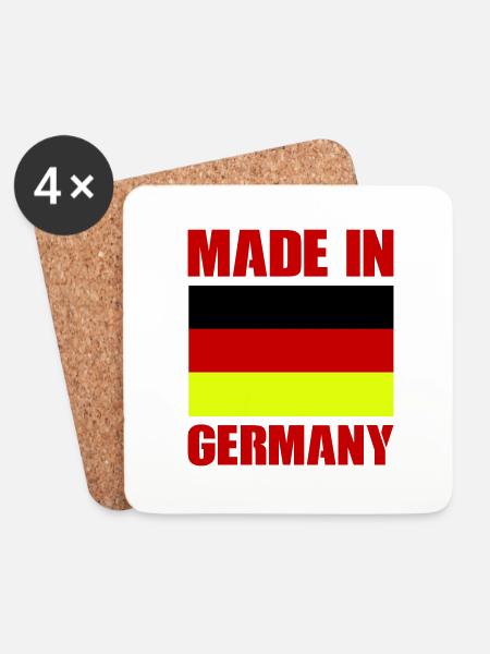 made in germany - Untersetzer (4er-Set) - Weiß