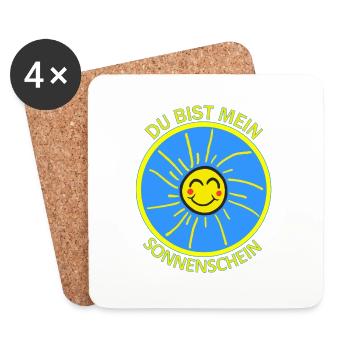 You're my sunshine - Coasters (set of 4) - white - Front
