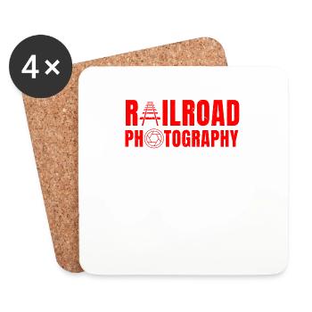 Railroad Photography Fan - Coasters (set of 4) - white - Front