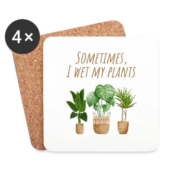 Planter - Dessous de verre (lot de 4) - blanc - Devant