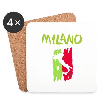Milano Souvenir - Coasters (set of 4) - white - Front