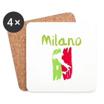 Classic Milano Souvenir - Coasters (set of 4) - white - Front