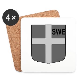 eng tactical shield - Coasters (set of 4) - white - Front