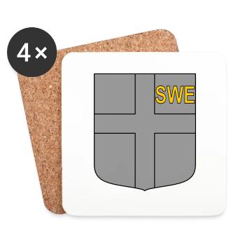 eng tactical shield - Coasters (set of 4) - white - Front