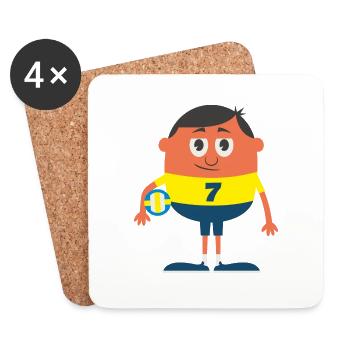 Ballsport - Untersetzer (4er-Set) - Weiß - Vorne