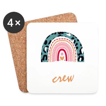 Geschenk der First Grade Crew - Untersetzer (4er-Set) - Weiß - Vorne